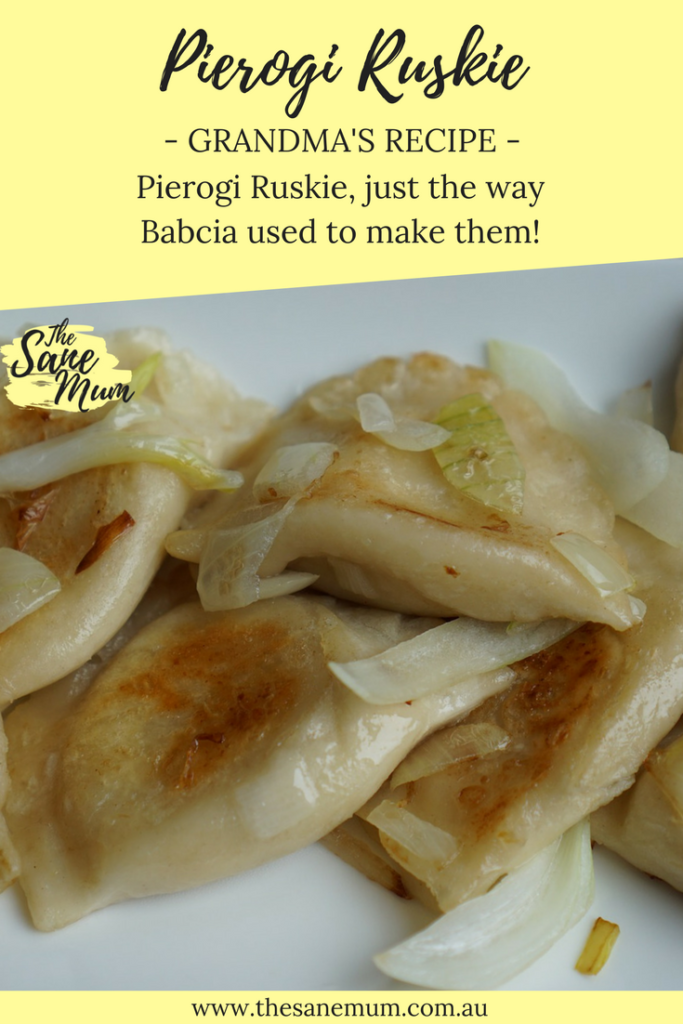 Pierogi Ruskie - The Sane Mum. Recipe for ruskie pierogi, just the way babcia used to make them! They're easy to make, a little time consuming, but soooo worth it!