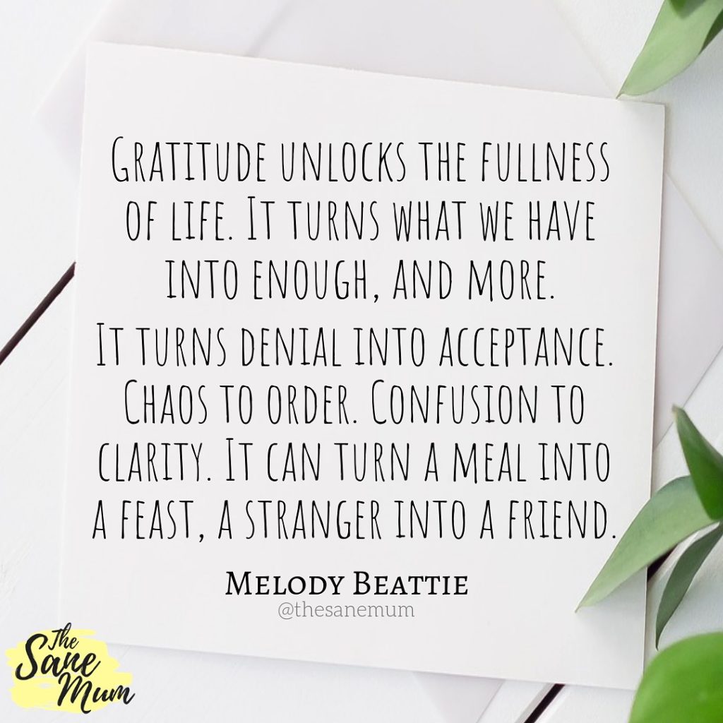 Gratitude Unlocks the fullness of life.